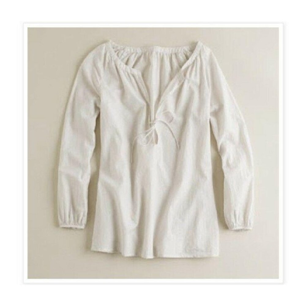 J. Crew Beach Tie Front Tunic Top M NWT Pockets